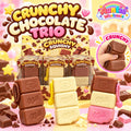 Crunchy chocolate trio squishy 12-piece wholesale display